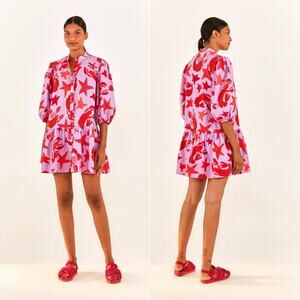 Farm Rio Lobster Sky Dress